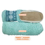 Määähga Hüttensocken ABS Noppen-Sohle Antonio mint - 2
