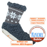 Määähga Hüttensocken ABS Noppen-Sohle Antonio grau - 2