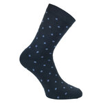Damen Socken ohne Gummidruck Baumwolle Streifen Punkte blau - 7
