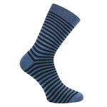 Damen Socken ohne Gummidruck Baumwolle Streifen Punkte blau - 4