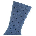 Damen Socken ohne Gummidruck Baumwolle Streifen Punkte blau - 10