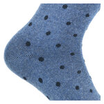 Damen Socken ohne Gummidruck Baumwolle Streifen Punkte blau - 9