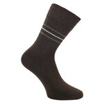 Damen Socken ohne Gummidruck Baumwolle Streifen Punkte beige-braun-mix - 6