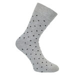 Damen Socken ohne Gummidruck Baumwolle Streifen Punkte beige-braun-mix - 7