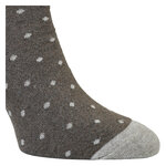 Damen Socken ohne Gummidruck Baumwolle Streifen Punkte beige-braun-mix - 8