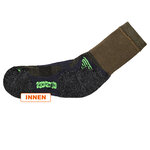 Outdoor Trekking Socken Merinowolle atmungsaktiv oliv - 9