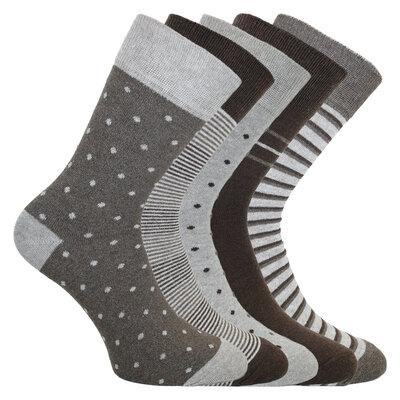 Moderne Mustersocken für Damen mit naturgesunder Baumwolle