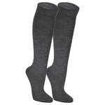Herren Kniestrümpfe ohne Gummidruck Merino Wolle Apollo anthrazit - 1