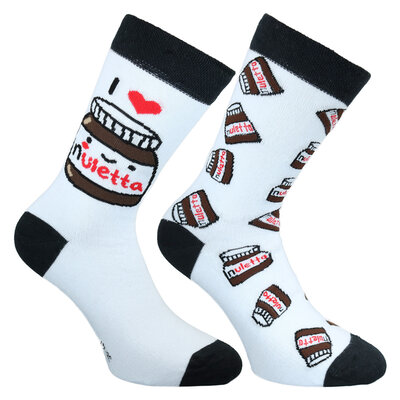 Nuletta schmeckt lecker Baumwolle-Motiv-Socken