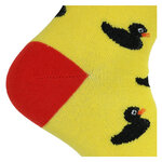 Enten-Spaß Motiv-Socken schwarze Enten auf gelb - 5