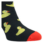 Enten-Spaß Motiv-Socken gelbe Enten auf schwarz - 6
