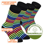 Ringel-Socken Baumwolle bunt - 2