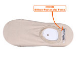 Füßlinge Silicon-Pad Baumwolle beige - 7