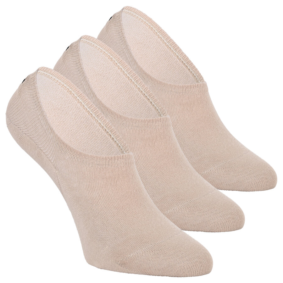 Füßlinge Silicon-Pad Baumwolle beige