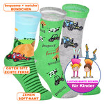 Kindersocken starke Bauernkinder Traktoren - 2