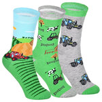 Kindersocken starke Bauernkinder Traktoren - 1