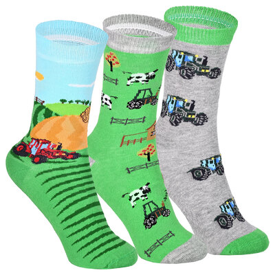 Lustige Kindersocken mit bunten Motiven und Ringeln