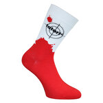 Tatort Socken Blutfleck Zielscheibe Made in Germany rot-weiß - 15