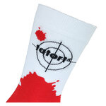 Tatort Socken Blutfleck Zielscheibe Made in Germany rot-weiß - 14