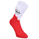 Tatort Socken Blutfleck Zielscheibe Made in Germany rot-weiß - 8