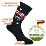 Tatort Socken Einschusslöcher Zielscheibe Made in Germany schwarz - 11