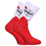 Tatort Socken Blutfleck Zielscheibe Made in Germany rot-weiß - 3