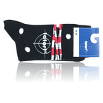 Tatort Socken Einschusslöcher Zielscheibe Made in Germany schwarz - 16