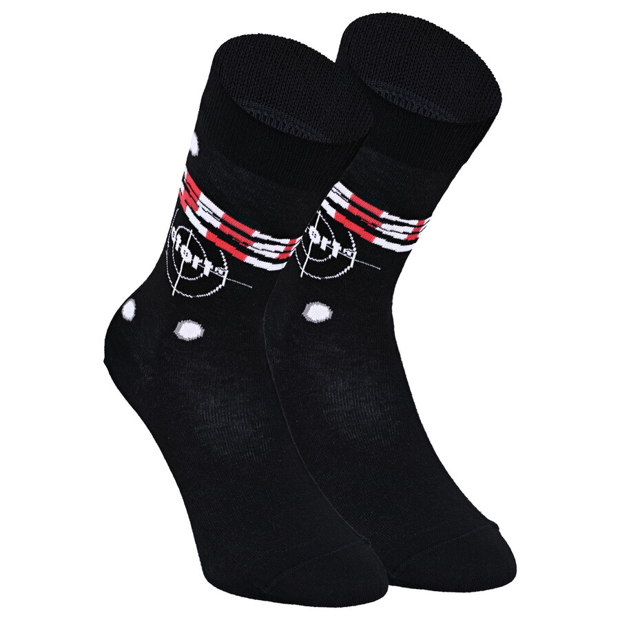 Tatort Socken Einschusslöcher Zielscheibe Made in Germany schwarz