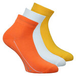 Kurzsocken ohne Gummidruck Camano orange-weiß-gelb - 1