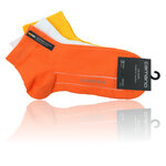 Kurzsocken ohne Gummidruck Camano orange-weiß-gelb - 2