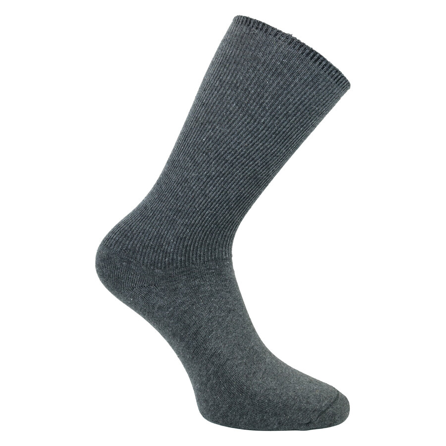 Diabetiker Socken ohne Gummi-Druck Camano dunkelgrau