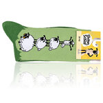 Shaun das Schaf Schafspyramide Socken Bio-Baumwolle Made in Germany grün - 2