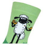 Shaun das Schaf mit Keks Socken Bio-Baumwolle Made in Germany grün - 14
