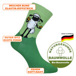 Shaun das Schaf mit Keks Socken Bio-Baumwolle Made in Germany grün - 13