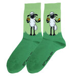 Shaun das Schaf mit Keks Socken Bio-Baumwolle Made in Germany grün - 12