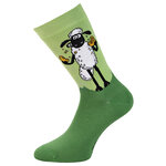 Shaun das Schaf mit Keks Socken Bio-Baumwolle Made in Germany grün - 9