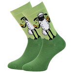 Shaun das Schaf mit Keks Socken Bio-Baumwolle Made in Germany grün - 10