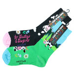 Kühe Motivsocken Crazy Cows Cowboys Cowgirls - 20