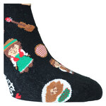 Österreich Motivsocken Edelweiß Kuh schwarz - 4