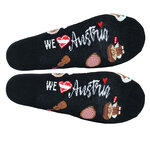 Österreich Motivsocken Edelweiß Kuh schwarz - 7