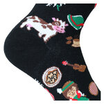 Österreich Motivsocken Edelweiß Kuh schwarz - 6