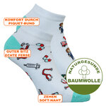 Arzt Krankenschwester Motiv Sneakersocken - 2