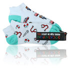 Arzt Krankenschwester Motiv Sneakersocken - 3