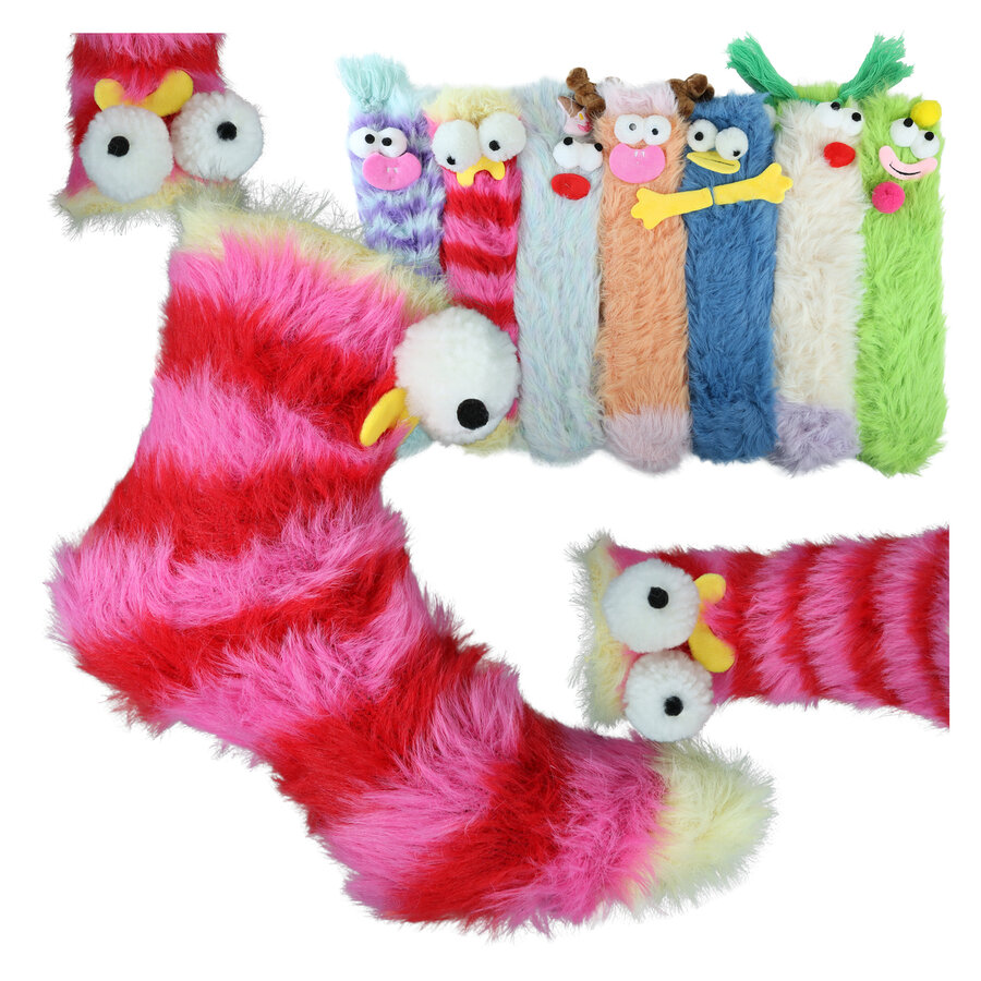 Happy Monster Socken Freak Family Funny Fluffy