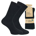 Bambus Crew Socks Tennissocken schwarz - 10