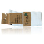 Bambus Crew Socks Tennissocken weiß - 17