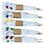 Bambus Crew Socks Tennissocken weiß bunte Ringel - 30