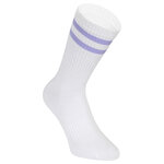 Bambus Crew Socks Tennissocken weiß bunte Ringel - 16