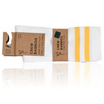 Bambus Crew Socks Tennissocken weiß bunte Ringel - 2