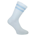 Bambus Crew Socks Tennissocken weiß bunte Ringel - 33